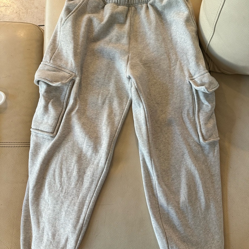 Abercrombie & Fitch Gray Cargo Jogger Pants